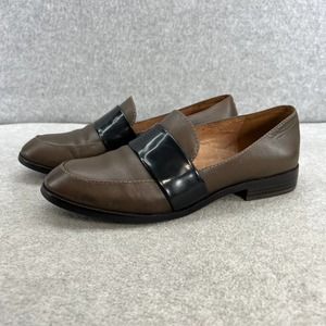 Madewell The Elin Two Tone Leather Flat Penny Loafer -Taupe -Women Size 7.5